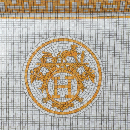 Hermes Porcelain Mosaique Au 24 Gold Ashtray 4 of 6