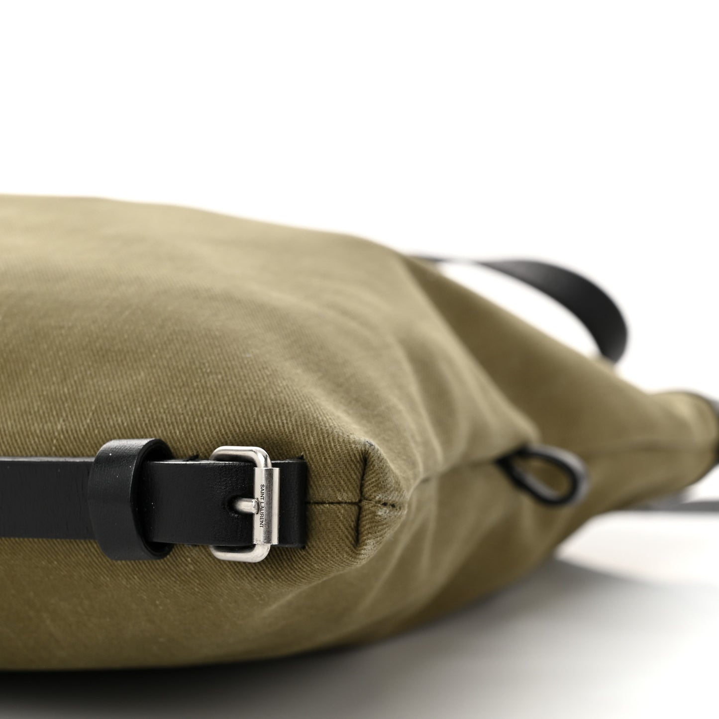 Canvas Calfskin Gabardine Convertible ID Khaki Black