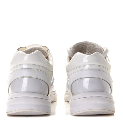 Chanel Calfskin Patent Transparent Womens CC Sneakers 38.5 White 7 of 18