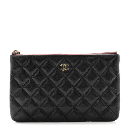 Chanel Caviar Quilted Small Zipped Pouch Black 1 of 9