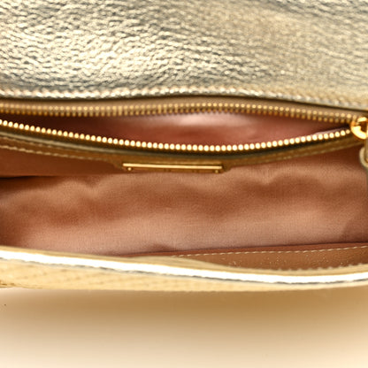 Miu Miu Raffia Madras Crystal Embellished Lady Shoulder Bag Naturale Pirite 5 of 9