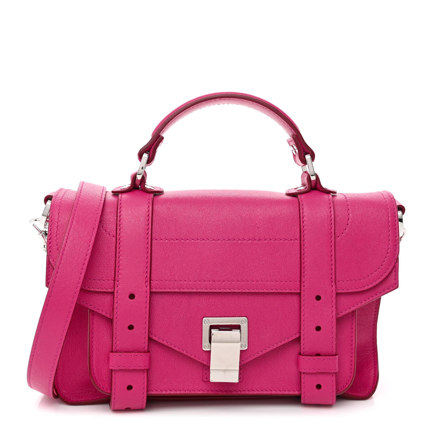 Proenza Schouler Lambskin Tiny PS1 Satchel Fleur de Lys 1 of 10