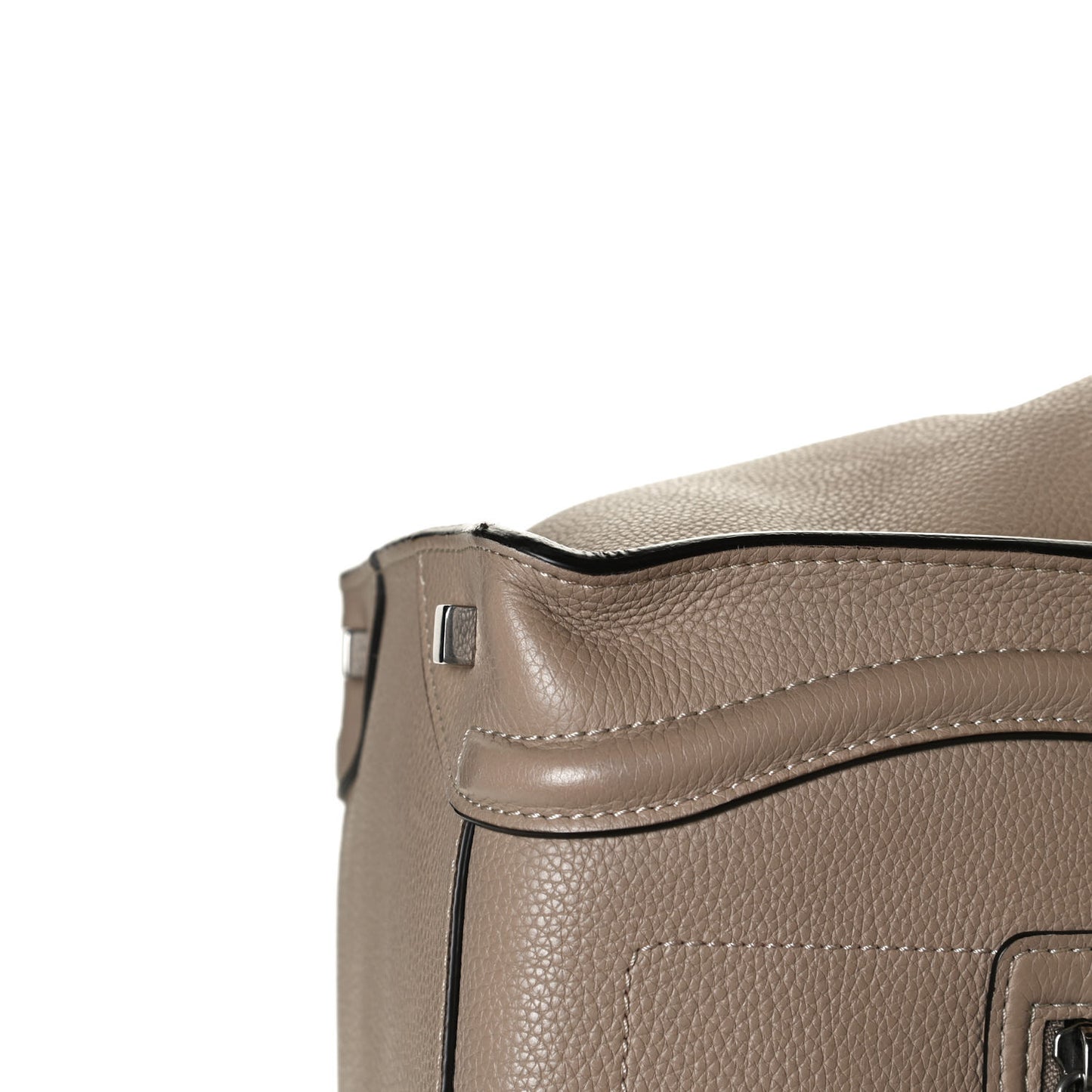 Drummed Calfskin Mini Luggage Dune