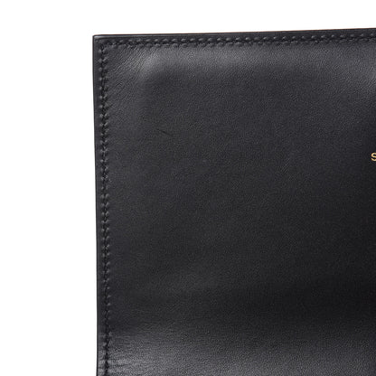 Saint Laurent Smooth Calfskin Small Deconstructed Monogram Kate Satchel Black 9 of 13