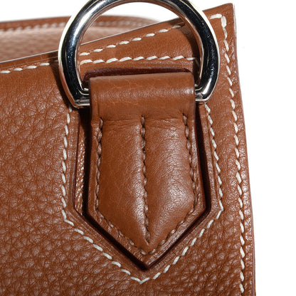 Hermes Taurillon Clemence Jypsiere 34 Gold 8 of 17