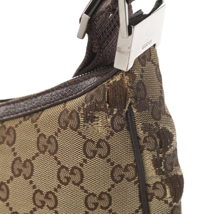 Gucci Monogram Medium Half Moon Hobo Dark Brown 15 of 16