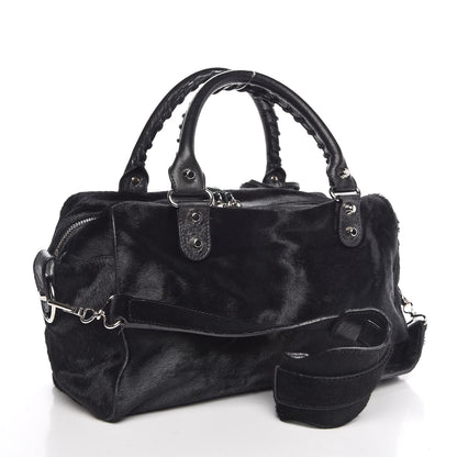 Balenciaga Chevre Pony Hair Classic Hardware Box Bag Black 4 of 12