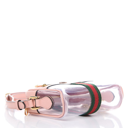 Gucci Vinyl Web Mini Ophidia Transparent Shoulder Bag Perfect Pink 4 of 8