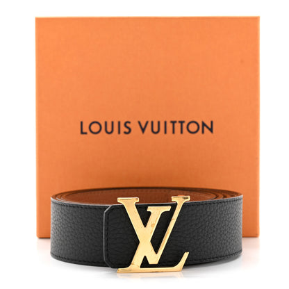 Louis Vuitton Taurillon Calfskin 30mm LV Initiales Reversible Belt 110 44 Black 11 of 11