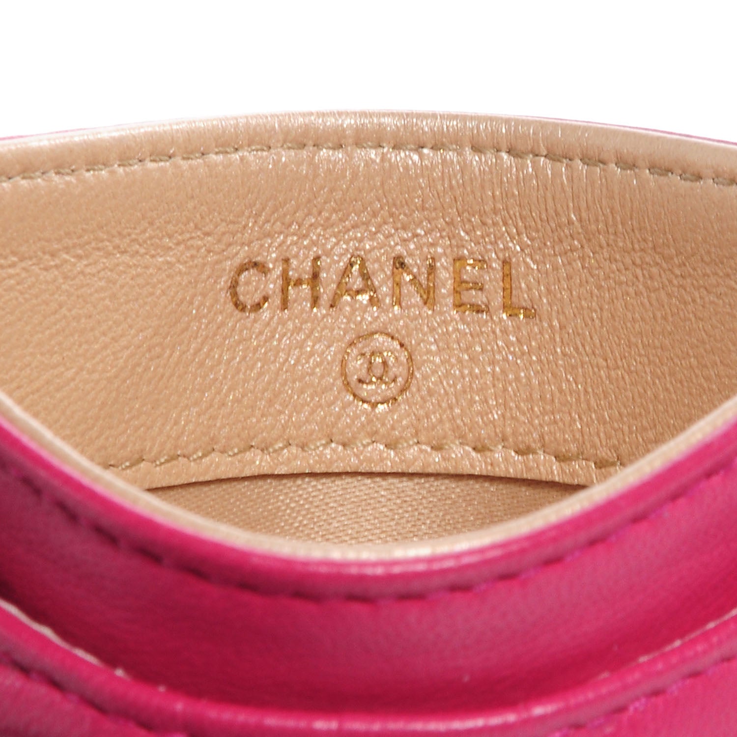 Chanel Lambskin Camellia Card Holder Fuchsia 7 of 9