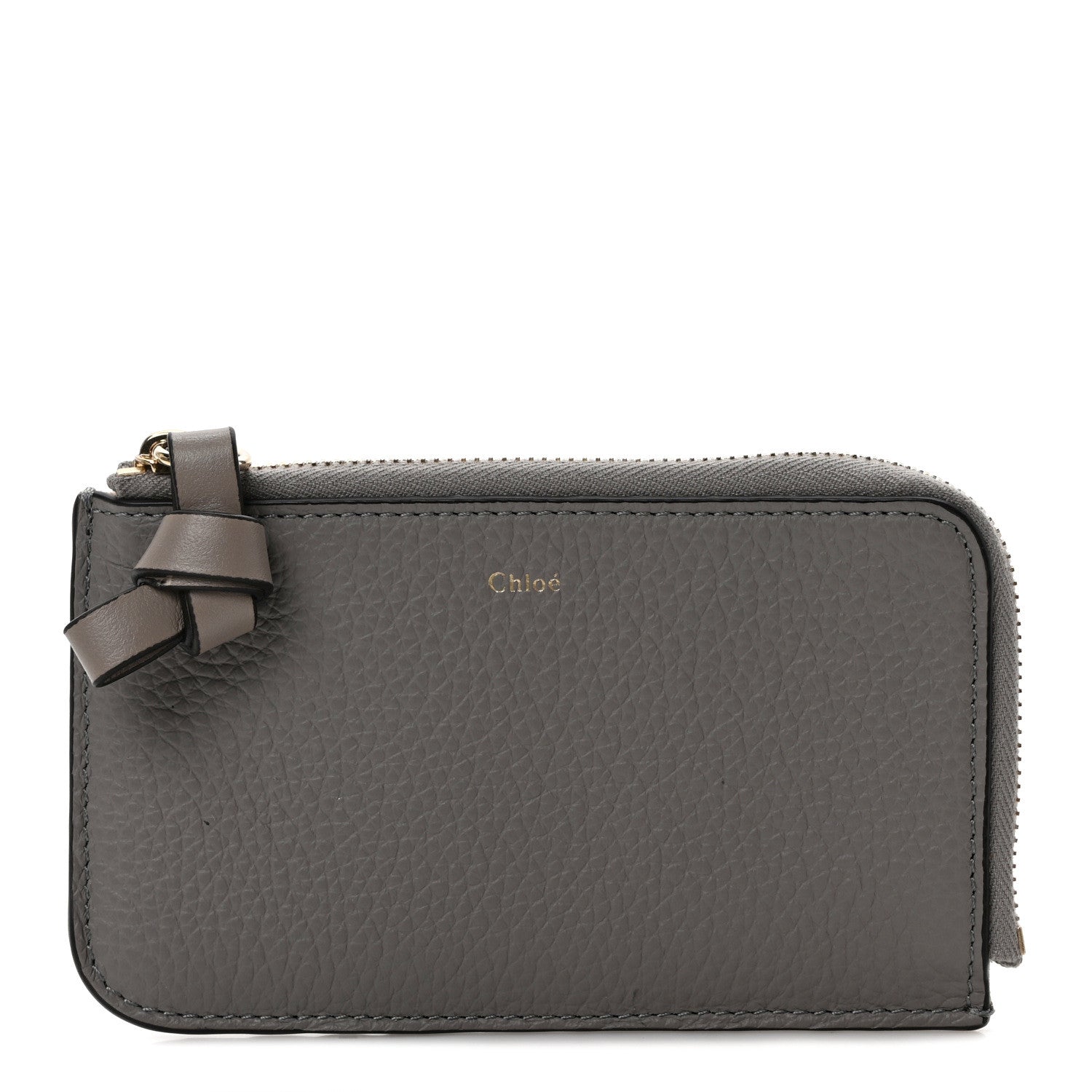 Chloe Calfskin Alphabet Purse Wallet Cashmere Grey 1 of 6