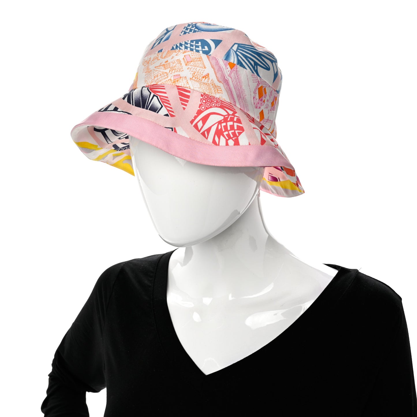 Silk Carla Patchwork Bucket Hat 57