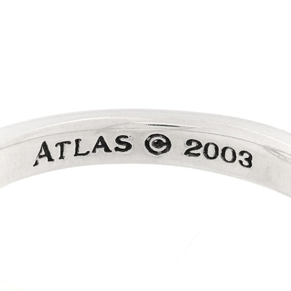 Tiffany Sterling Silver Atlas Round Medallion Ring 53 6.5 5 of 6