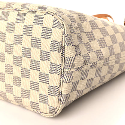 Louis Vuitton Damier Azur Neo Neverfull MM Rose Ballerine 10 of 10