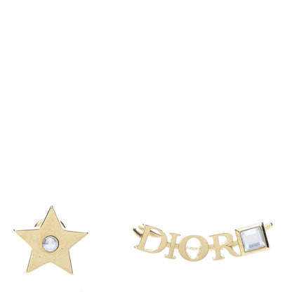 Christian Dior Metal Crystal Dio(r)evolution Earrings Gold 1 of 6