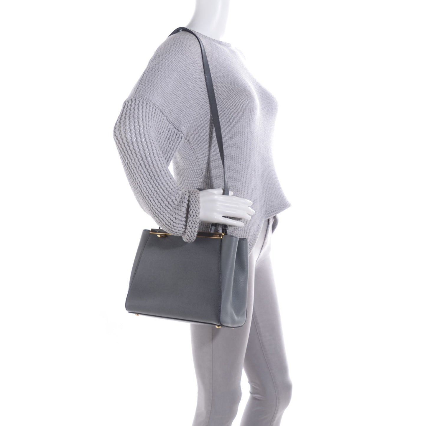 Vitello Elite Petite 2Jours Tote Grigio Grigio Chiaro