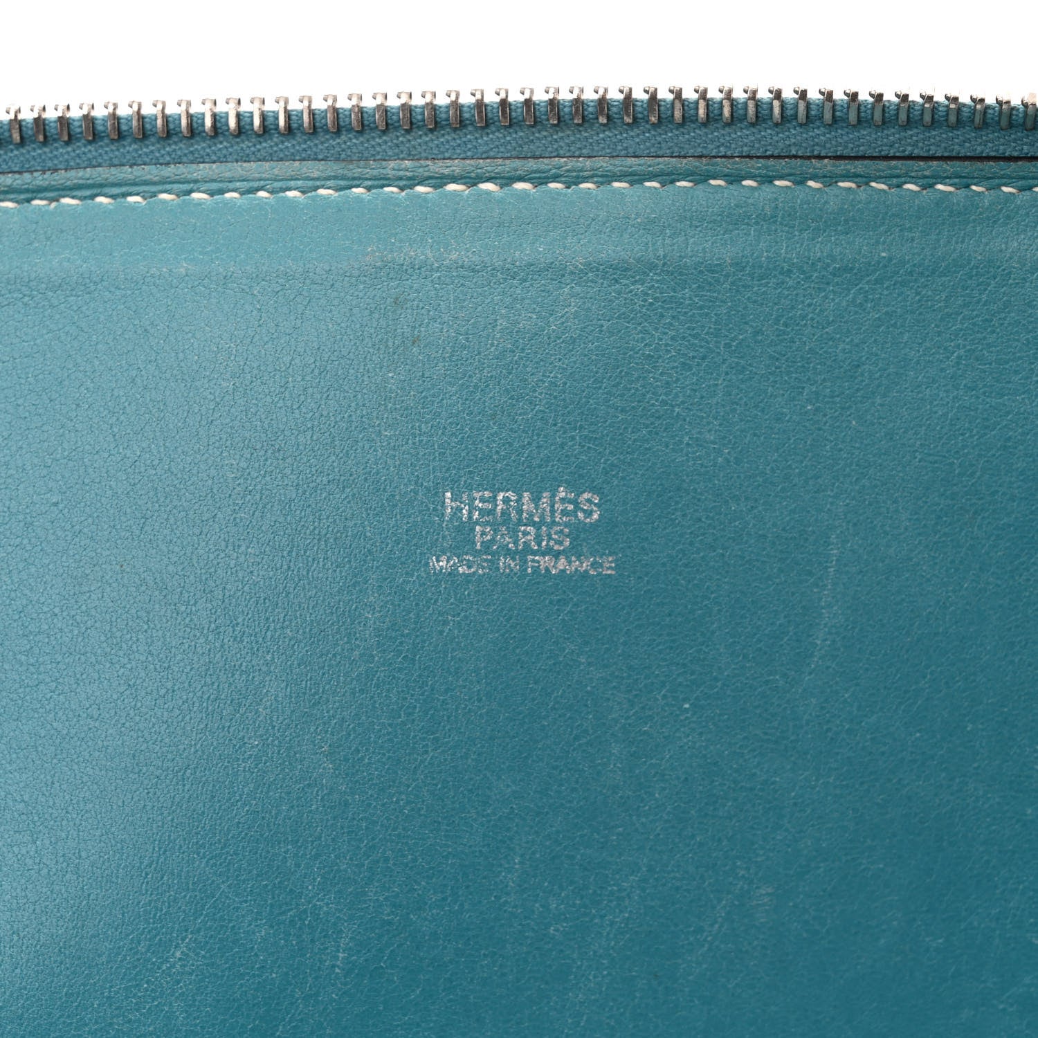 Hermes Taurillon Clemence Bolide 35 Bleu Jean 6 of 18