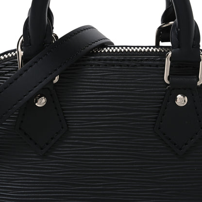 Louis Vuitton Epi Alma Nano Black 7 of 9