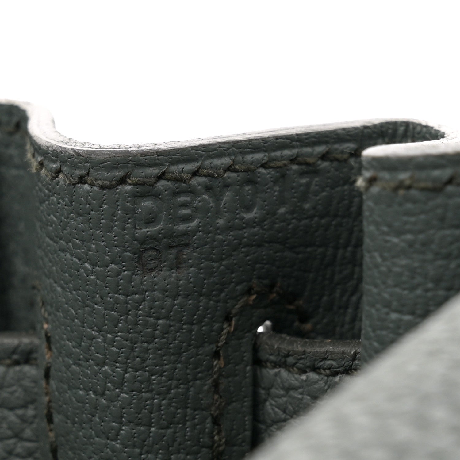Hermes Togo Kelly Retourne 28 Vert Amande 7 of 12