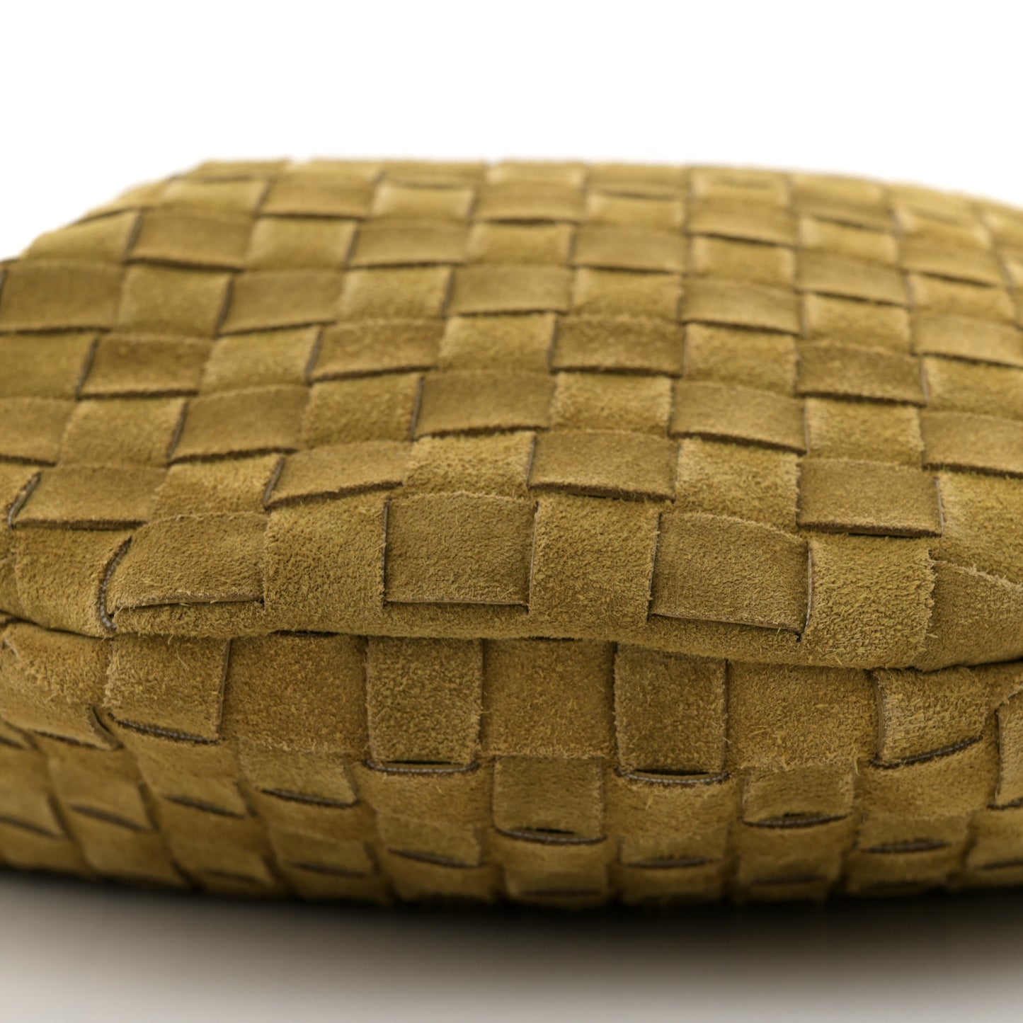 Suede Intrecciato Medium Sardine Bag Limonite