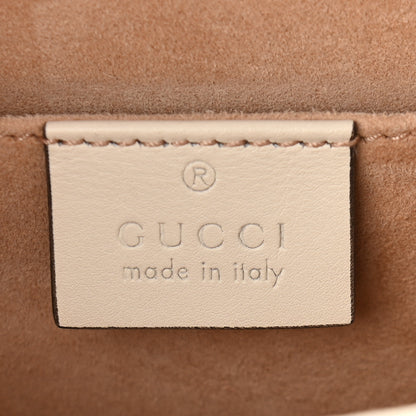 Gucci Calfskin Studded Small Padlock Shoulder Bag White 4 of 7