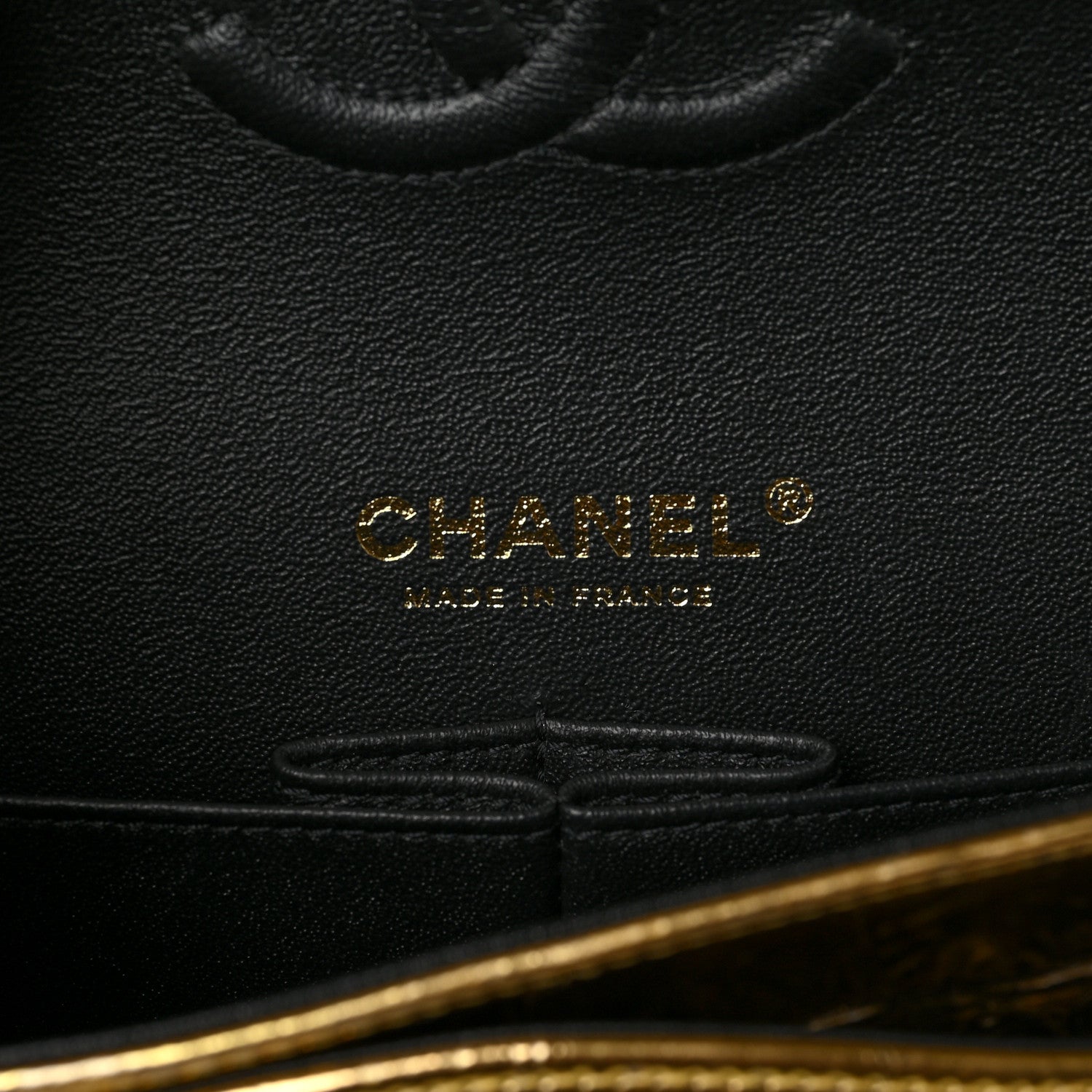 Chanel Metallic Calfskin Crocodile Embossed Cocodile Small Double Flap Gold 5 of 8