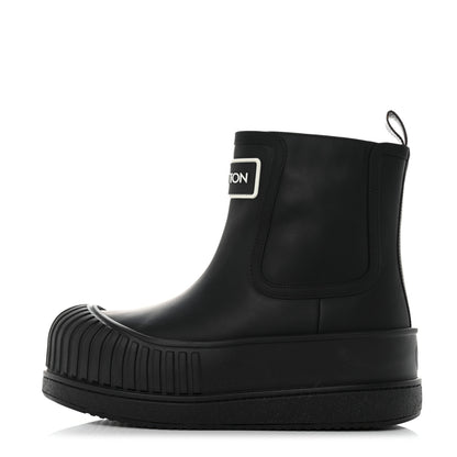 Louis Vuitton Calfskin Polar Flat Ankle Boots 37 Black 1 of 8
