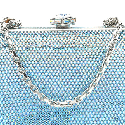 Judith Leiber Swarovski Crystal Minaudiere Clutch Blue 7 of 9