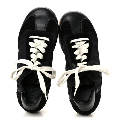 Loewe Nylon Suede Ballet Runner Sneakers 39 Black 2 of 9