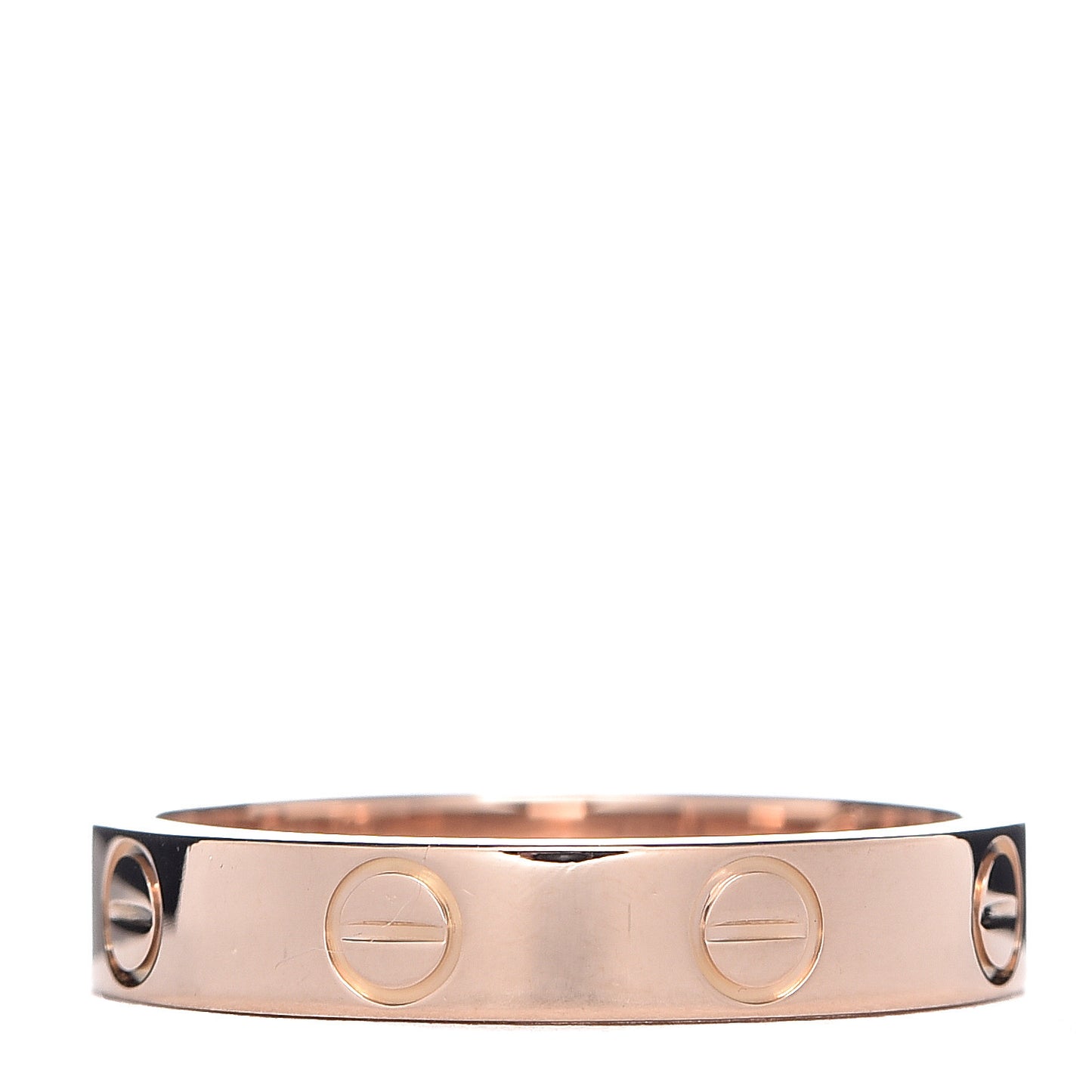 18K Pink Gold 3.5mm LOVE Wedding Band Ring 52 6