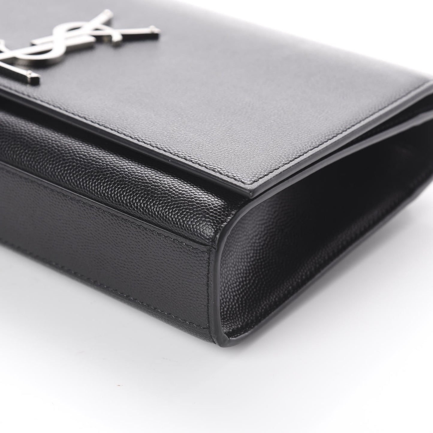 Grain De Poudre Medium Classic Monogram Kate Satchel Black