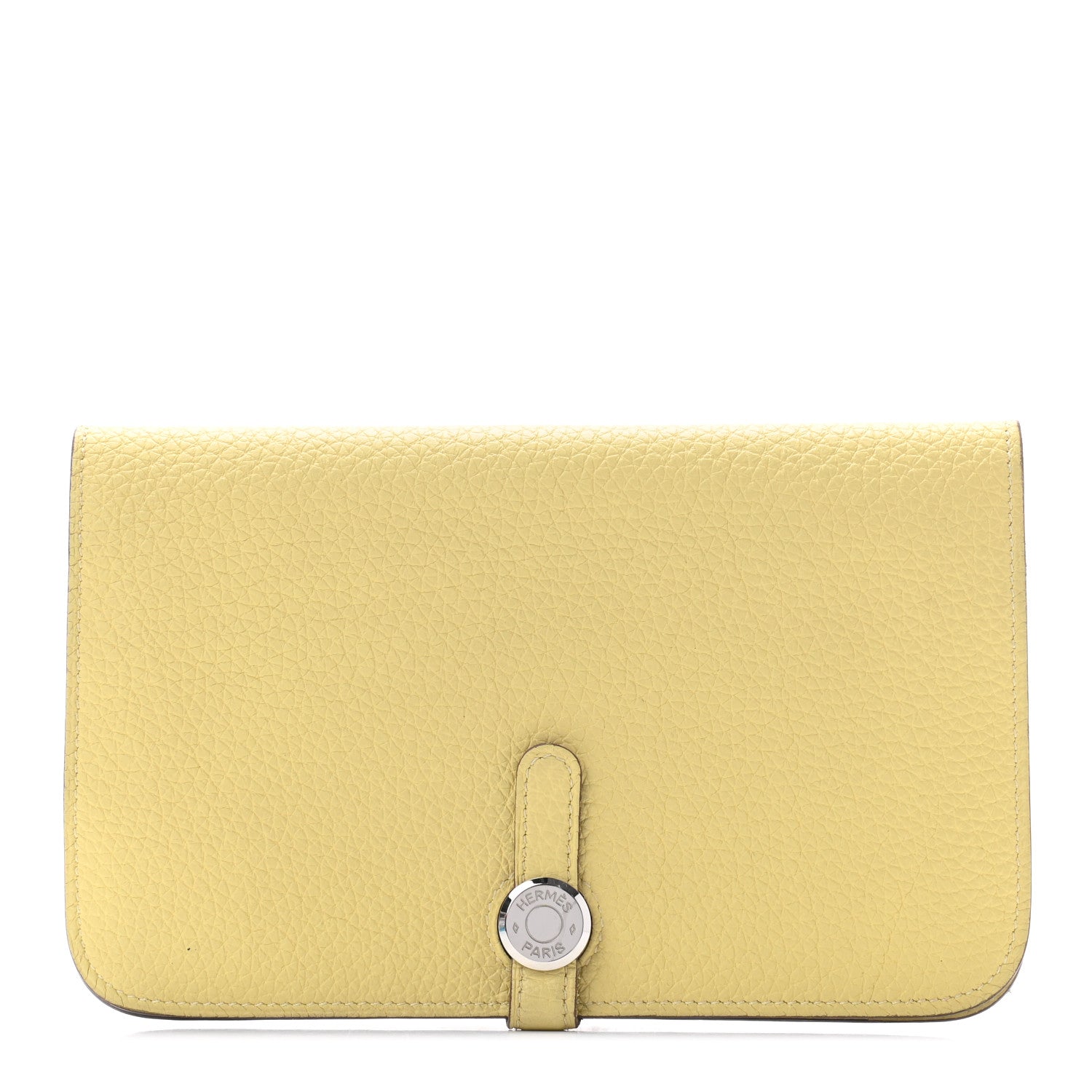 Hermes Togo Dogon Duo Wallet Jaune Poussin 1 of 9