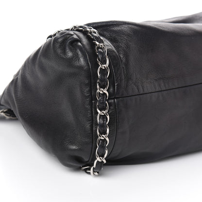 Chanel Lambskin Large Sharpei Shoulder Bag Black 9 of 10