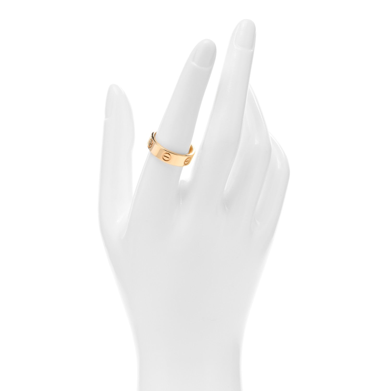 Cartier 18K Yellow Gold 5.5mm LOVE Ring 56 7.5 2 of 5