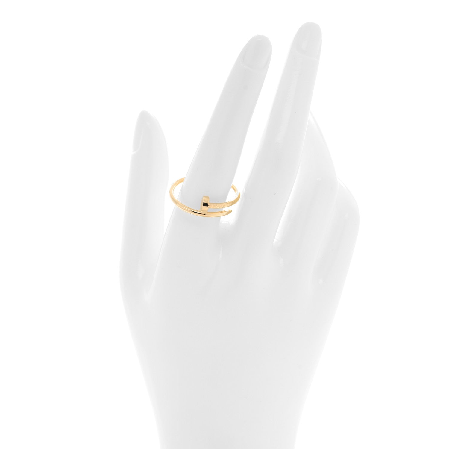Cartier 18K Yellow Gold Small Juste Un Clou Ring 62 10 2 of 5