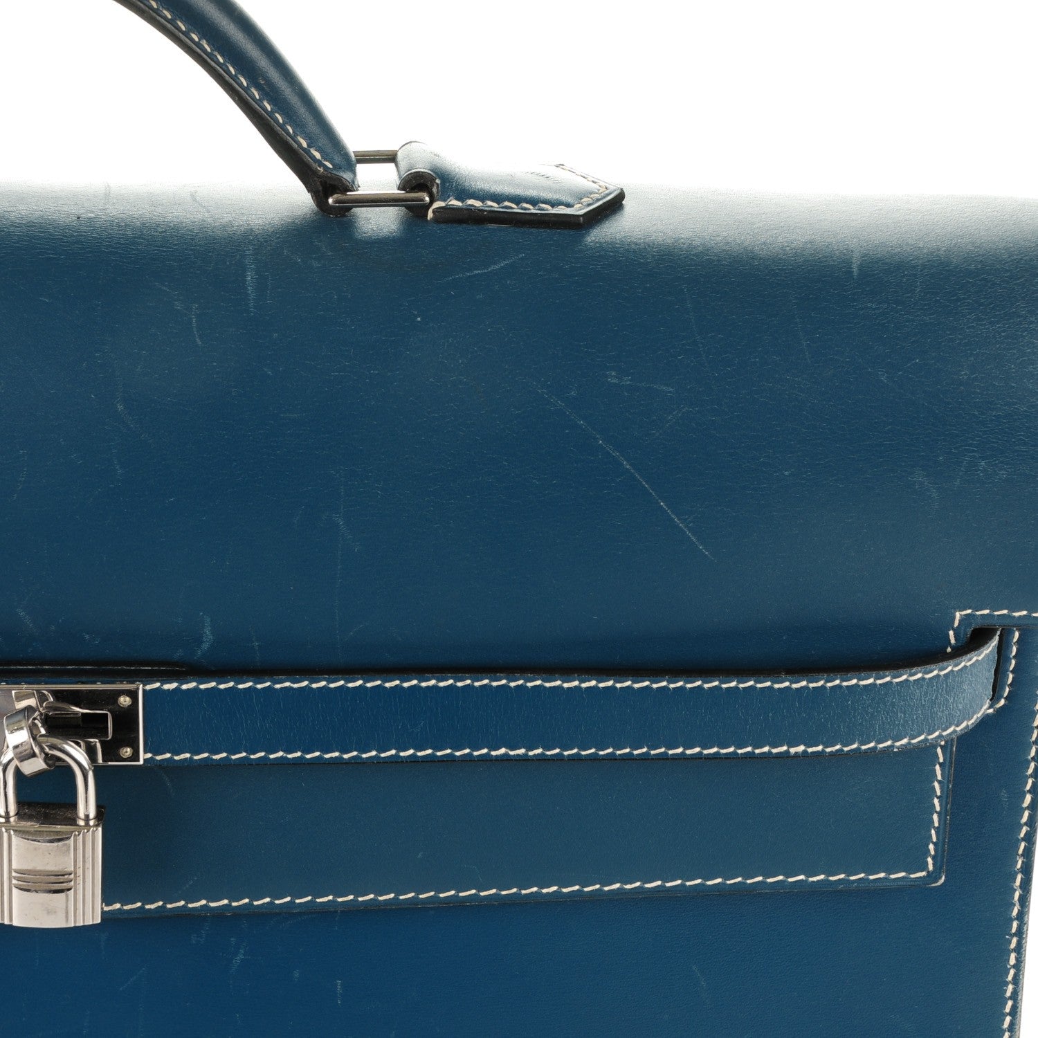 Hermes Box Kelly Depeche 38 Bleu Thalassa 20 of 34