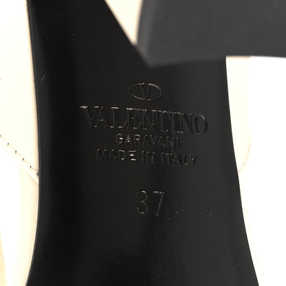 Valentino Garavani Calfskin Roman Stud 90mm Sandals 37 Light Ivory 8 of 11