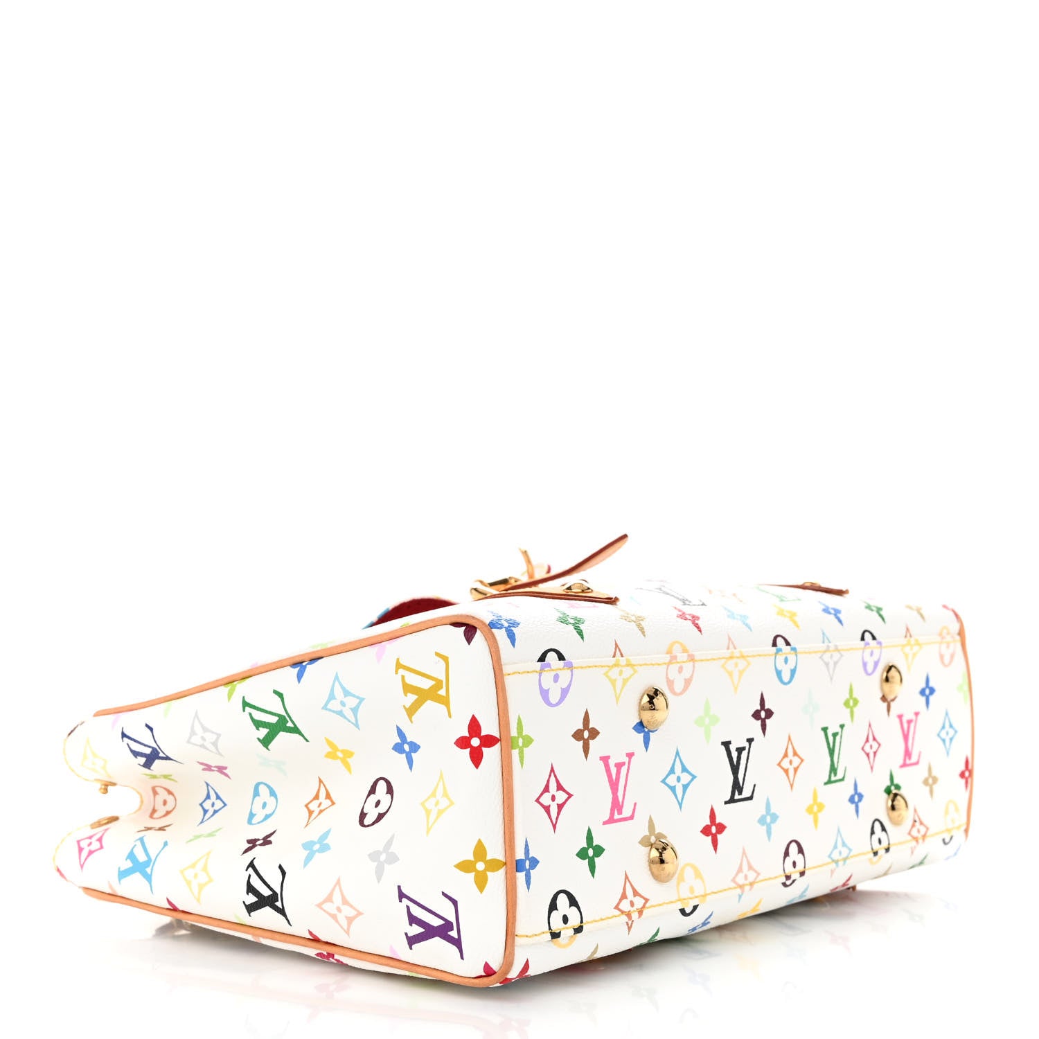 Louis Vuitton LOUIS VUITTON Monogram Multicolor Aurelia MM White 4 of 14