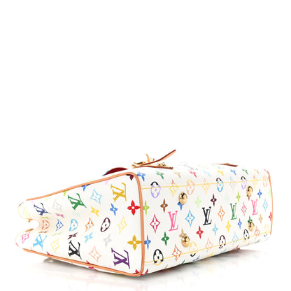 Louis Vuitton LOUIS VUITTON Monogram Multicolor Aurelia MM White 4 of 14