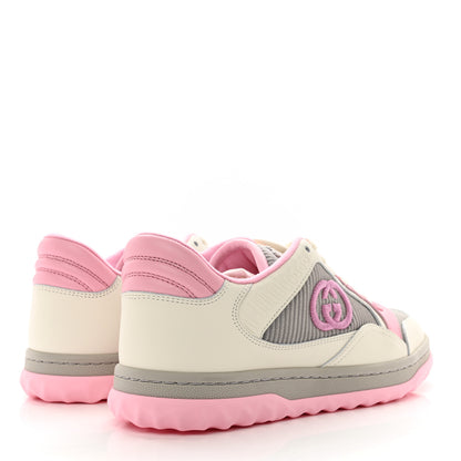 Gucci Dali Soft Calfskin Womens Mac80 Sneakers 36.5 Off White Grey Sky Light Rose 5 of 8