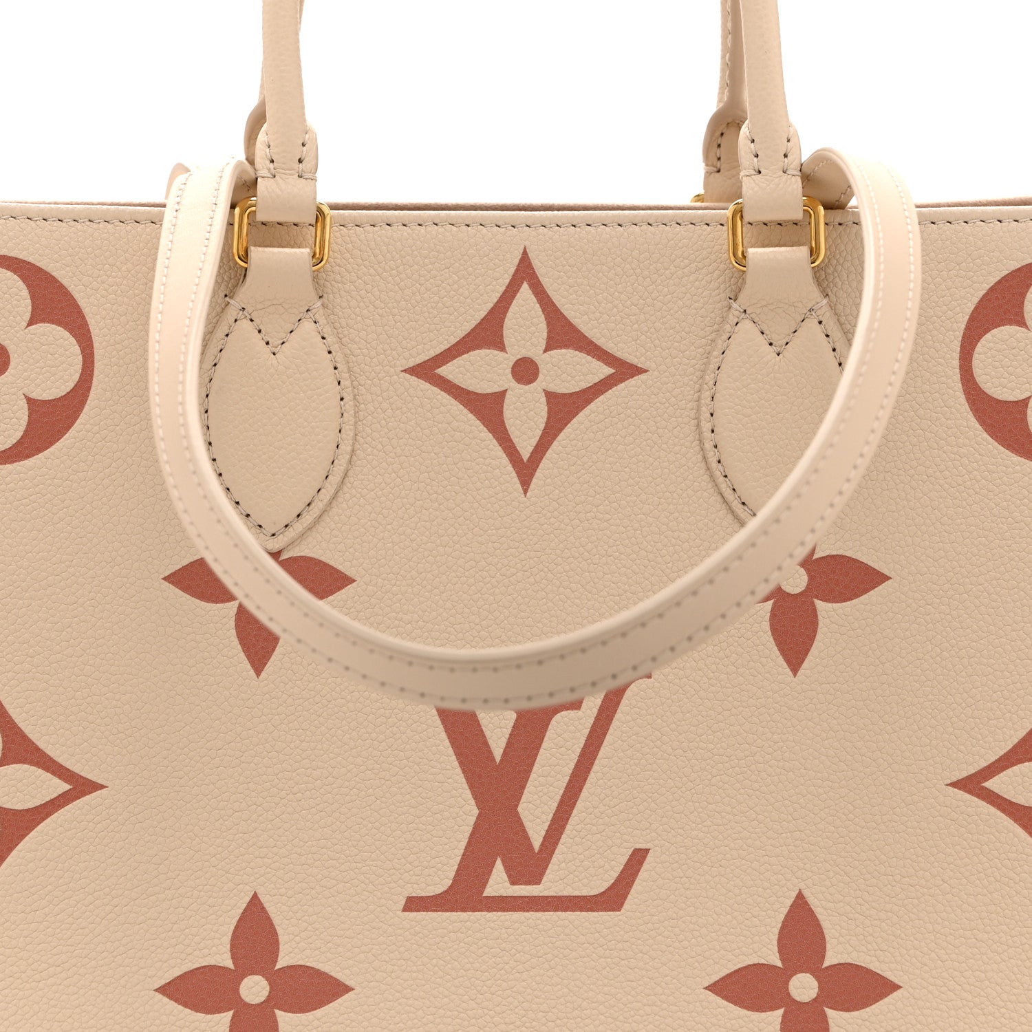 Louis Vuitton Empreinte Monogram Giant Onthego MM Creme Rose Trianon 7 of 9