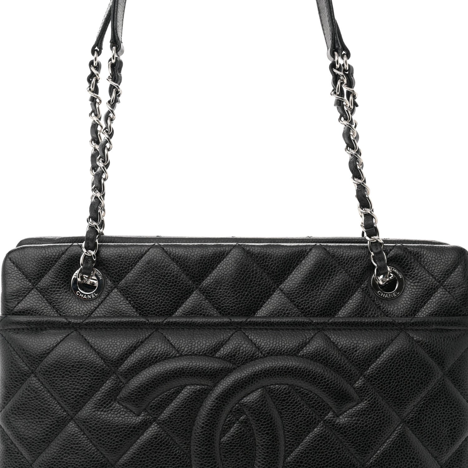 Chanel Caviar Quilted Timeless CC Soft Tote Black 8 of 10