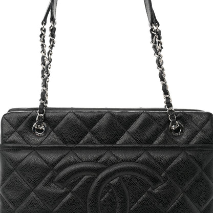 Chanel Caviar Quilted Timeless CC Soft Tote Black 8 of 10