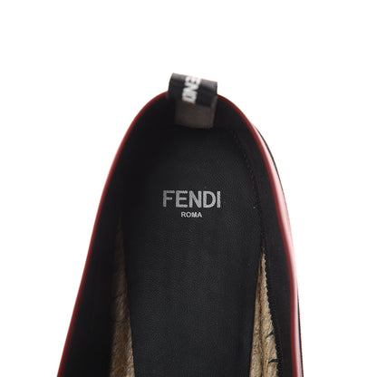 Fendi Canvas Mesh FF Colibri Espadrilles 40 Black Tobacco Moro 6 of 7