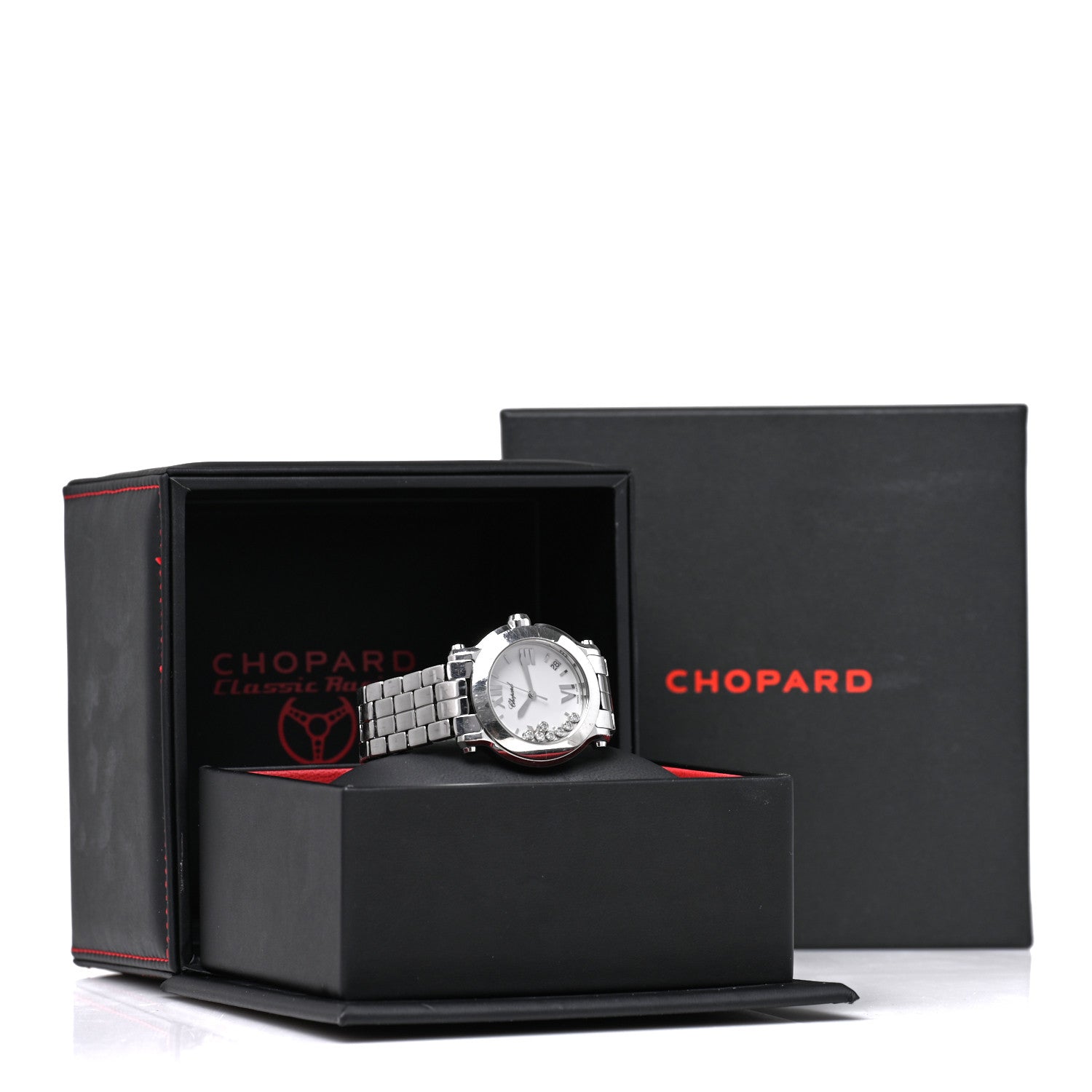 Chopard Stainless Steel 7 Diamond 36mm Happy Sport Quartz Watch 5 of 5