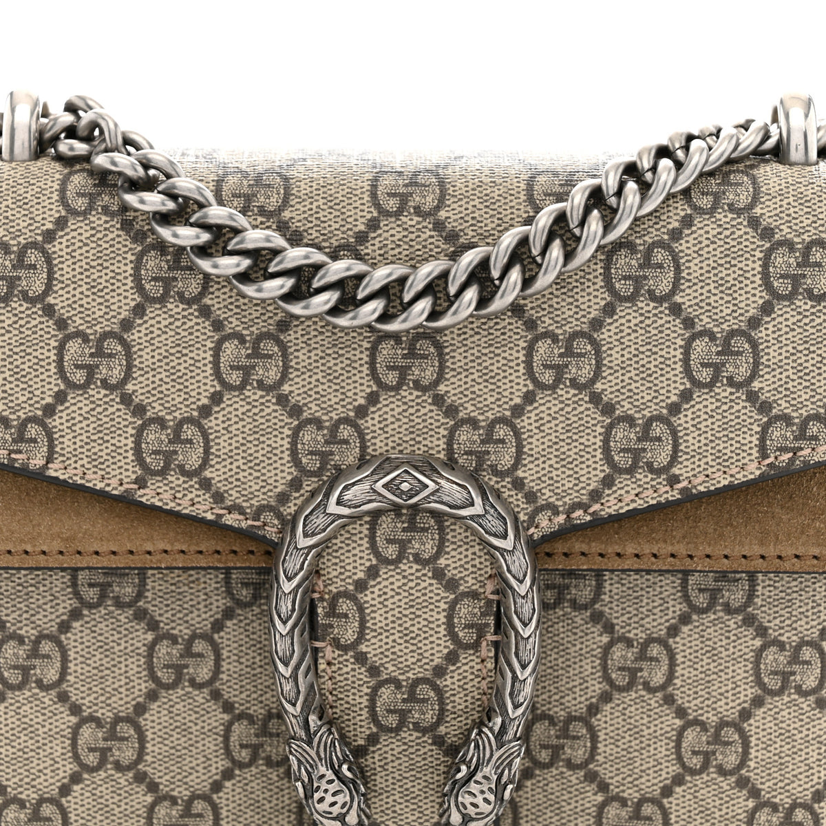 Gucci GG Supreme Monogram Mini Dionysus Shoulder Bag Taupe 8 of 10