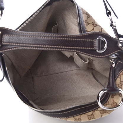 Gucci Monogram Large Icon Bit Hobo Dark Brown 6 of 8