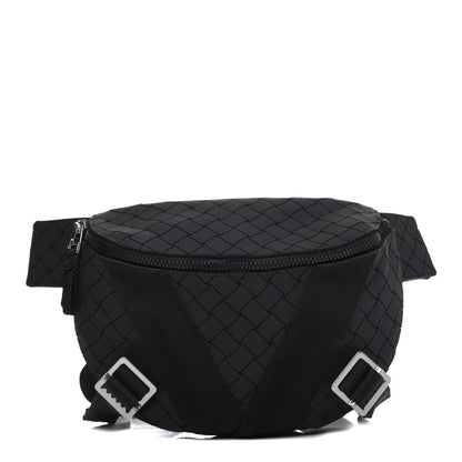 Bottega Veneta Nappa Intrecciato Carved Panels Belt Bag Black 1 of 14