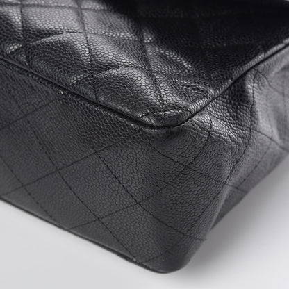Chanel Caviar Quilted Jumbo Single Flap Black 17 of 23