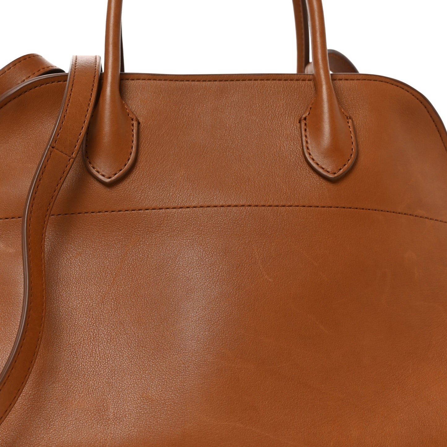Polished Saddle Calfskin Soft Margaux 12 Cuir
